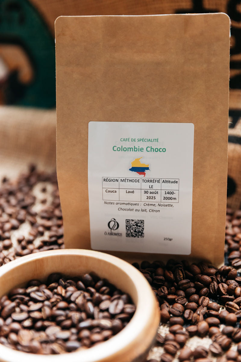 Colombie - Limon 500gr Notes aromatiques : Crème, Noisette, Chocolat au lait, Citron